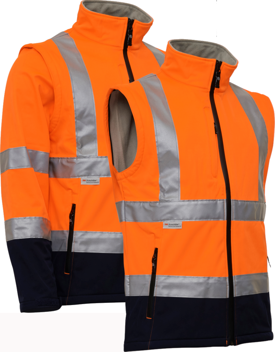Warnschutz Softshell Jacke / Weste | ELKA Visible Xtreme | 086500R Bekleidung, Weste, Mantel, Rettungsweste, Jacke