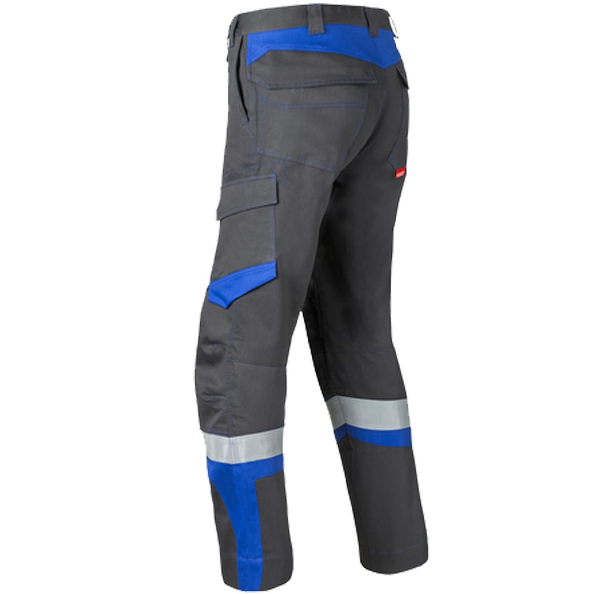 Arbeitshose, Hose, Cargo, Grau, Blau