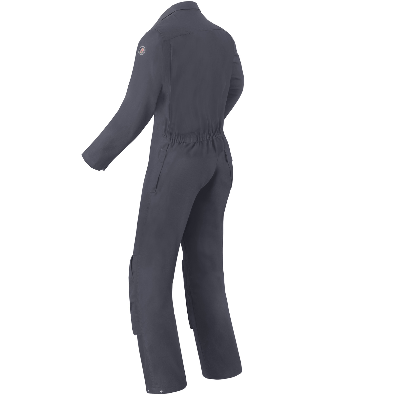 Overaller Overall jumpsuit, Lange Ärmel, Elastischer Taillengürtel, Cargo-Taschen, Dunkelgrau