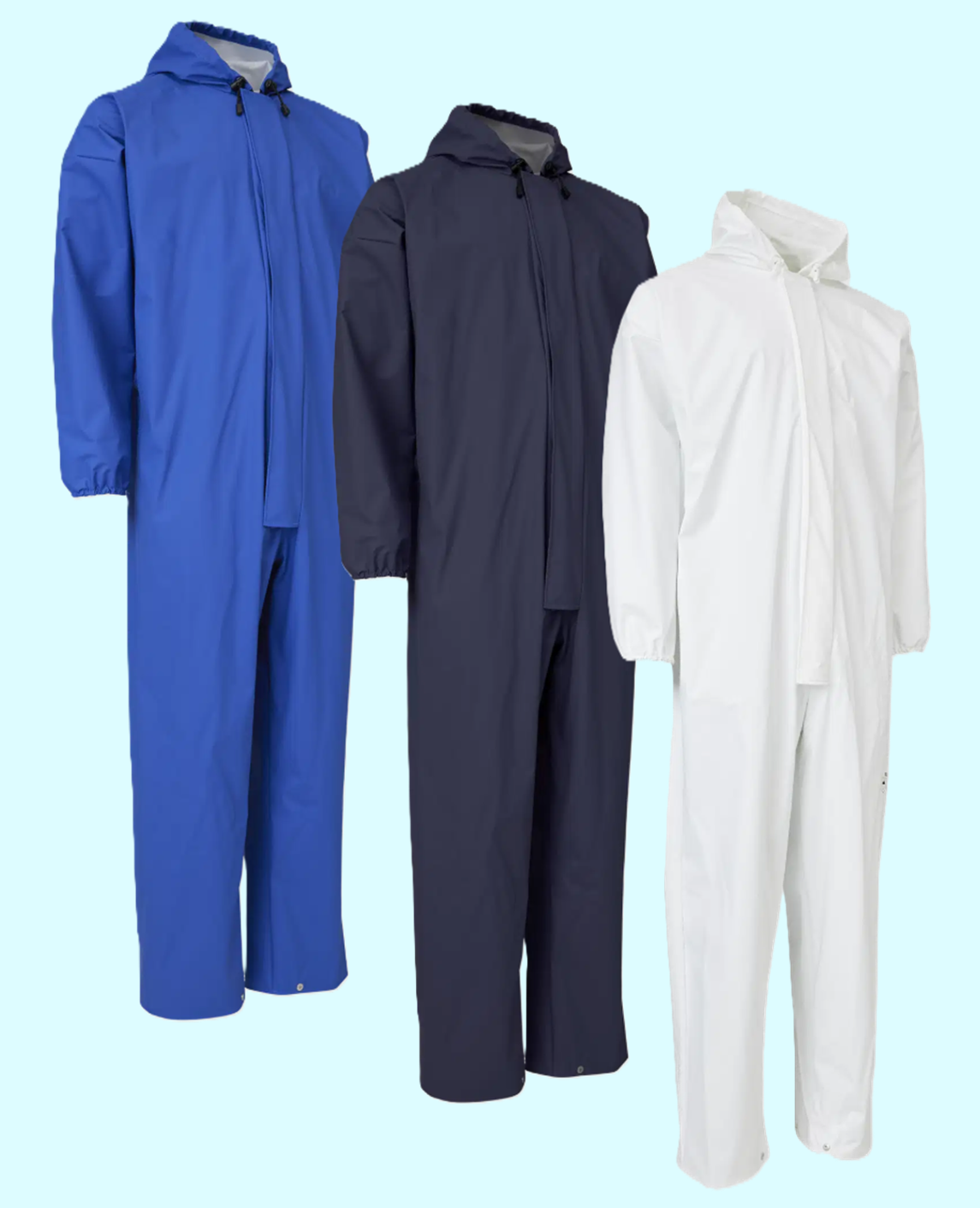 Regenoverall, Regenanzug, Hose, Jacke, Kapuze
