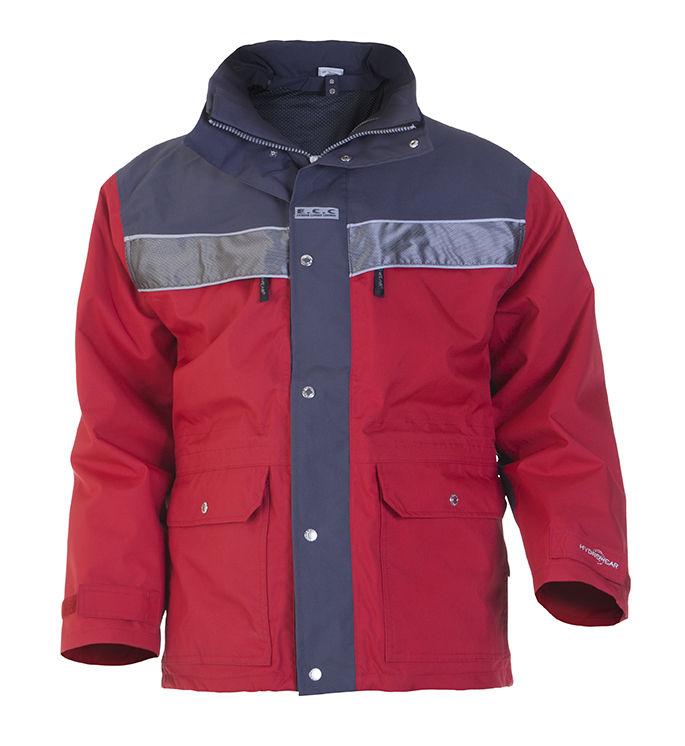 Parka KIEL Rot-Grau | Hydrowear Simply No Sweat | 04026023P