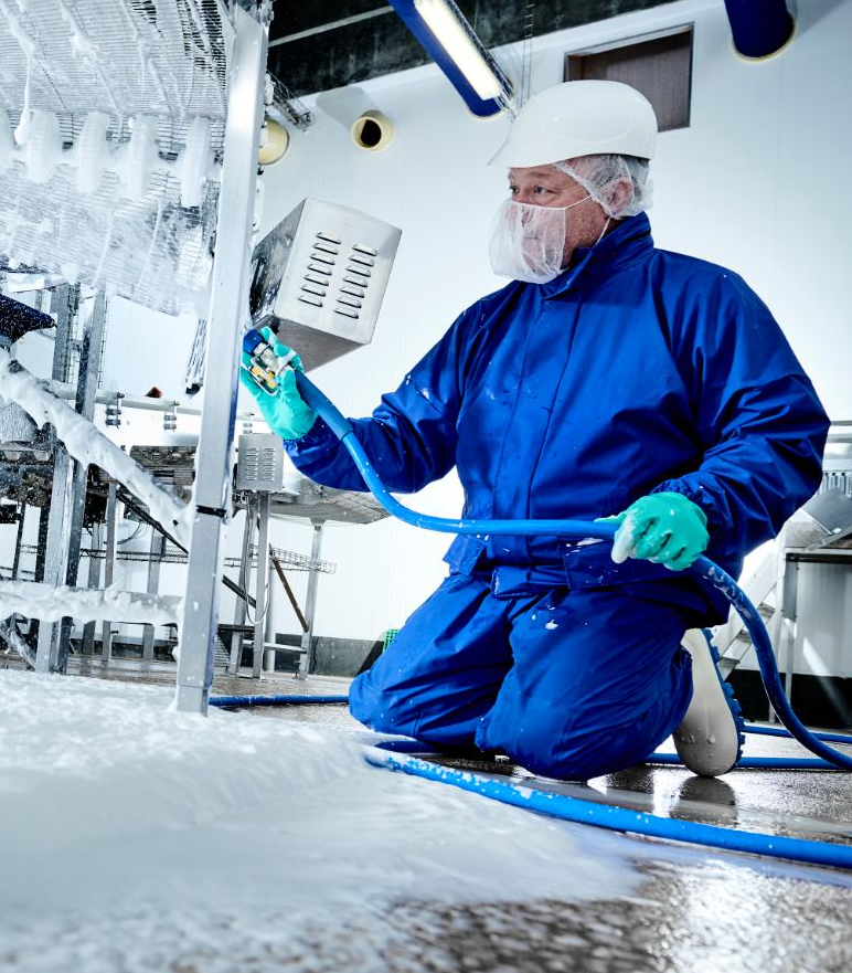 Schutzkleidung, Reinigungsarbeit, Kälte/Schneereste, Schutzhandschuhe, Industriearbeit