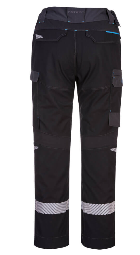 Hose, Arbeitshose, Werkzeugtaschen, Klettverschlüsse, Reflexband