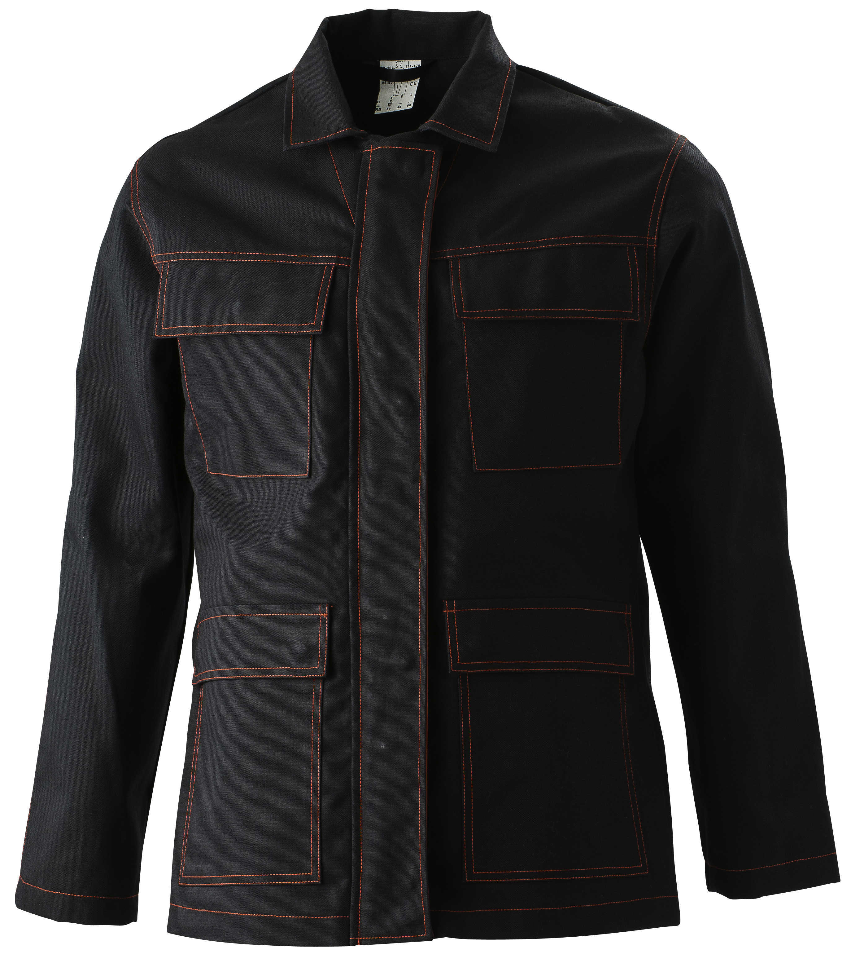 Guard-Langjacke-havep-30030-schwarz-rot Multinorm Schweißerjacke | HAVEP Guard | 30030