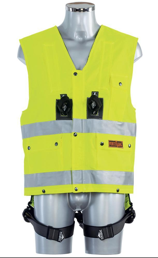 Warnweste, Reflektivweste, High-Visibility, Sicherheitsweste, Gurtband-Streifen