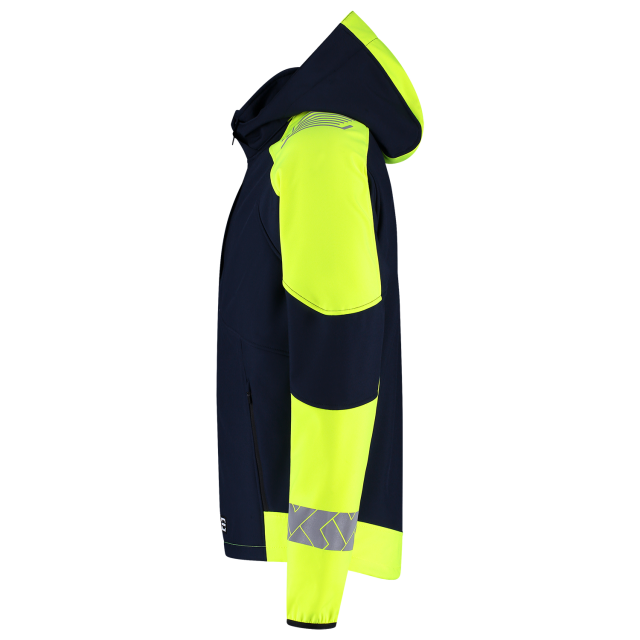 jacke, hochauflösend, neon, warnschutz, reflektierend