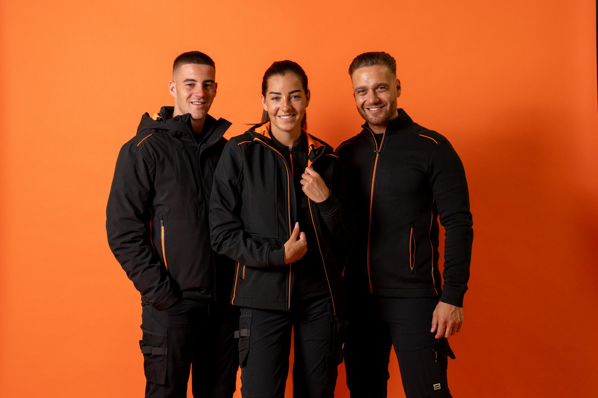 Softshell Winterjacke | Tricorp Winter Tech Shell Accent | 402703 Mantel, Jacke, Finger, Person, Gruppenfoto