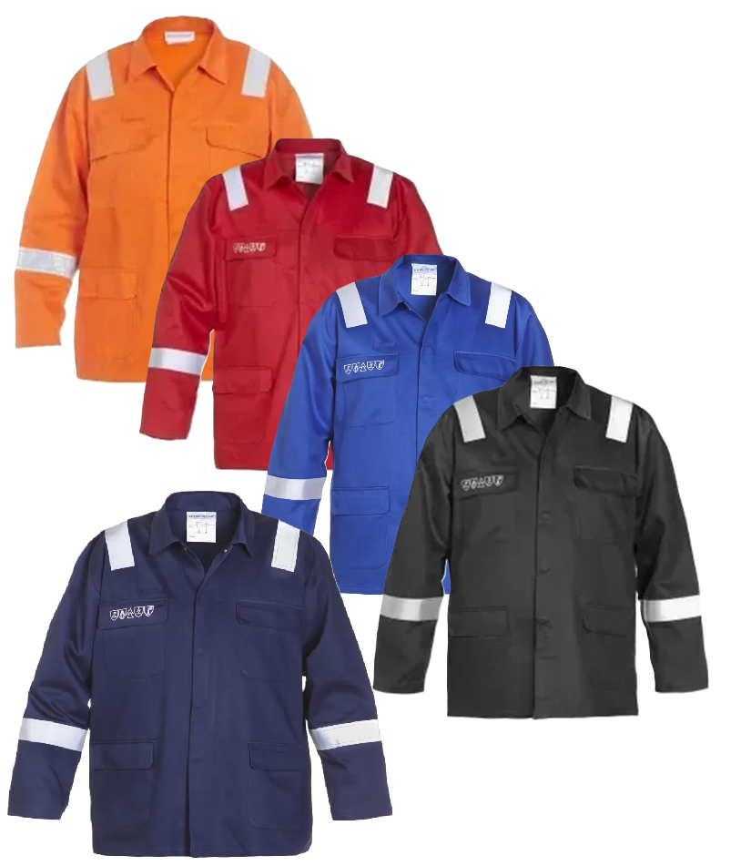 Arbeiterjacke, Sicherheitsjacke, Reflektorstreifen, Kittel, Arbeitskleidung