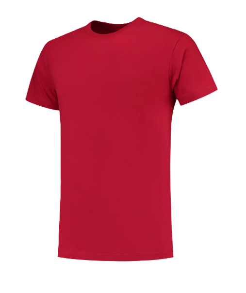 T-Shirt, Kurzarm, Rundhals, Rot, Unifarben