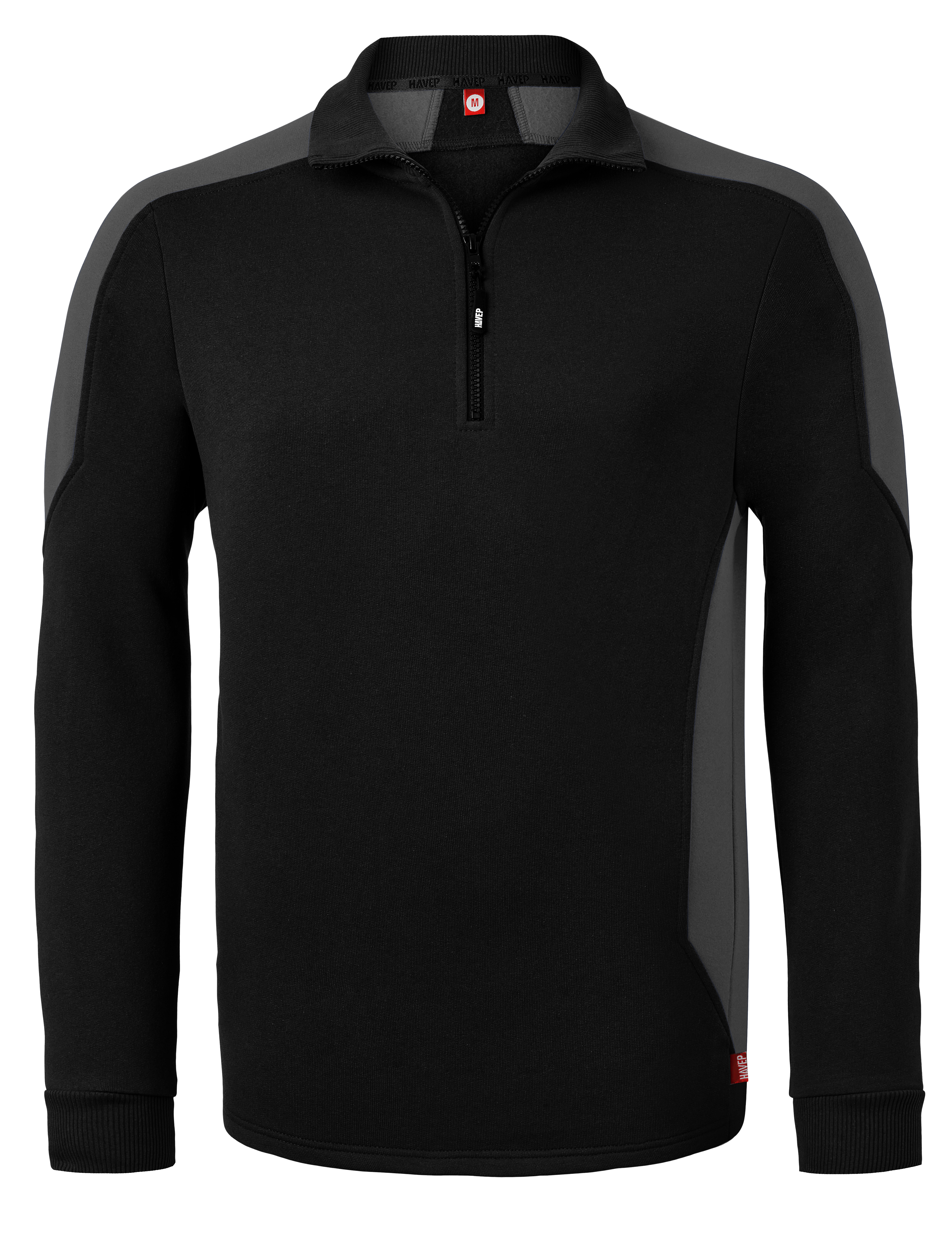 Sweatshirt mit Zip-Kragen | HAVEP® Bicolor | 10076 Sweatshirt mit Zip-Kragen | HAVEP® Bicolor | 10076