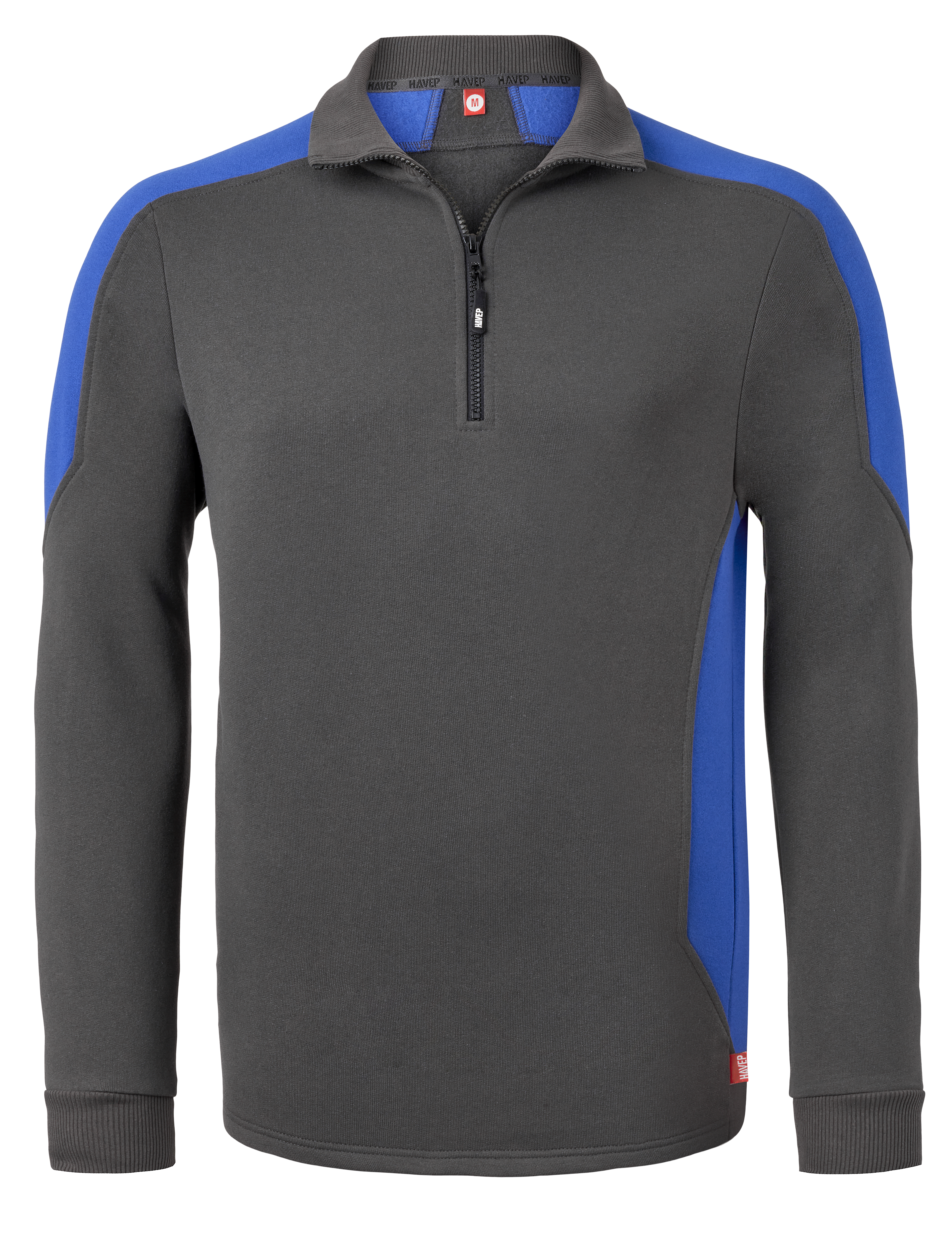 Sweatshirt mit Zip-Kragen | HAVEP® Bicolor | 10076 Sweatshirt mit Zip-Kragen | HAVEP® Bicolor | 10076