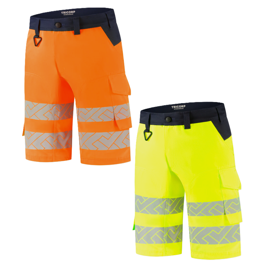 Arbeitshose, Schutzhose, Hochsichtbar, Reflektierend, Knopfweste