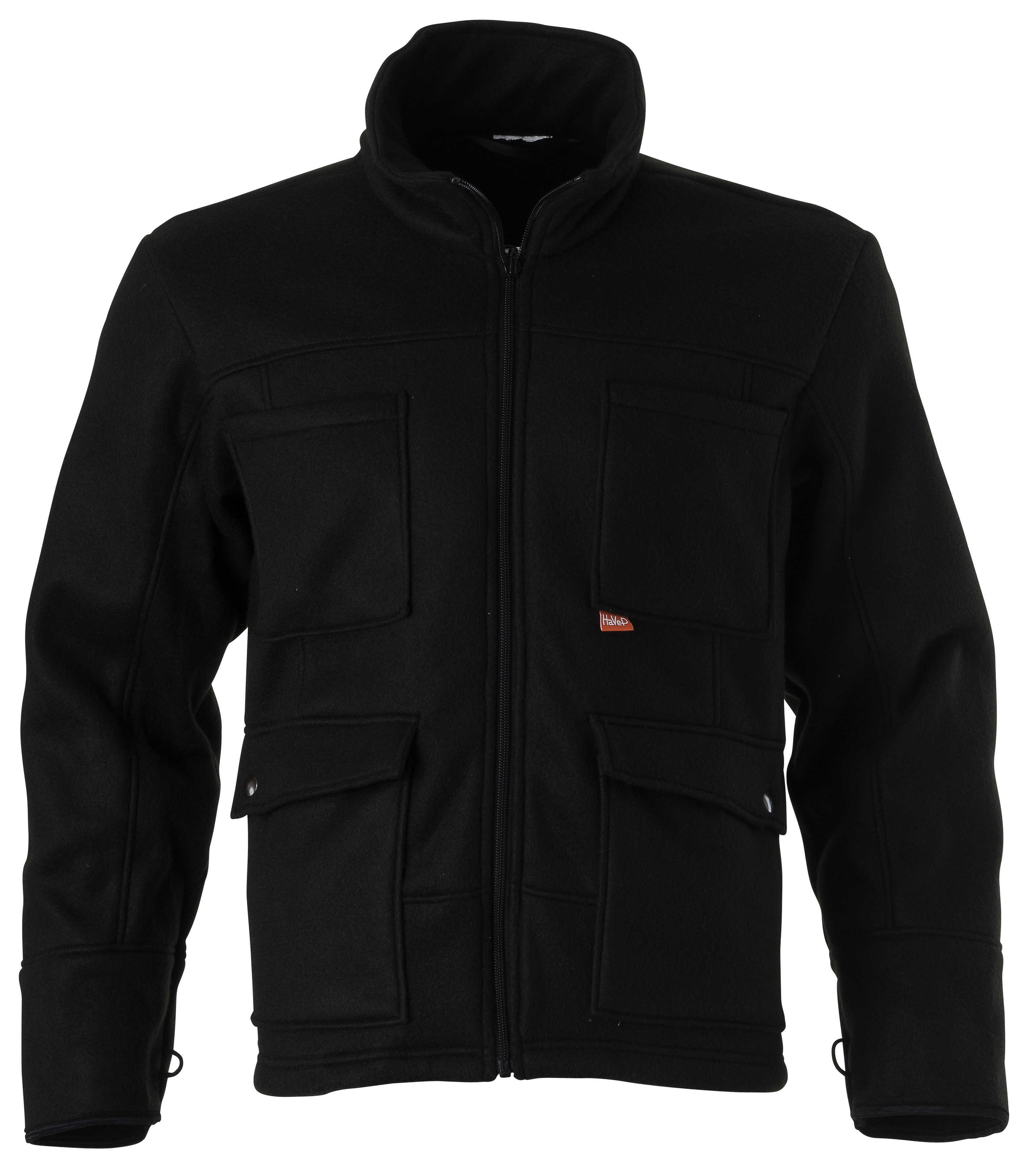 Basic-Fleecejacke-havep-40003-schwarz Fleecejacke | HAVEP Baselayer | 40003