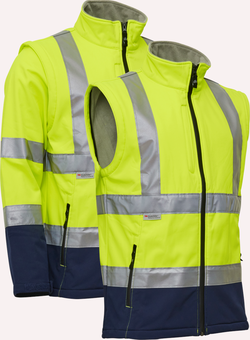 Warnschutz Softshell Jacke / Weste | ELKA Visible Xtreme | 086500R Bekleidung, Mantel, Weste, Rettungsweste, Jacke